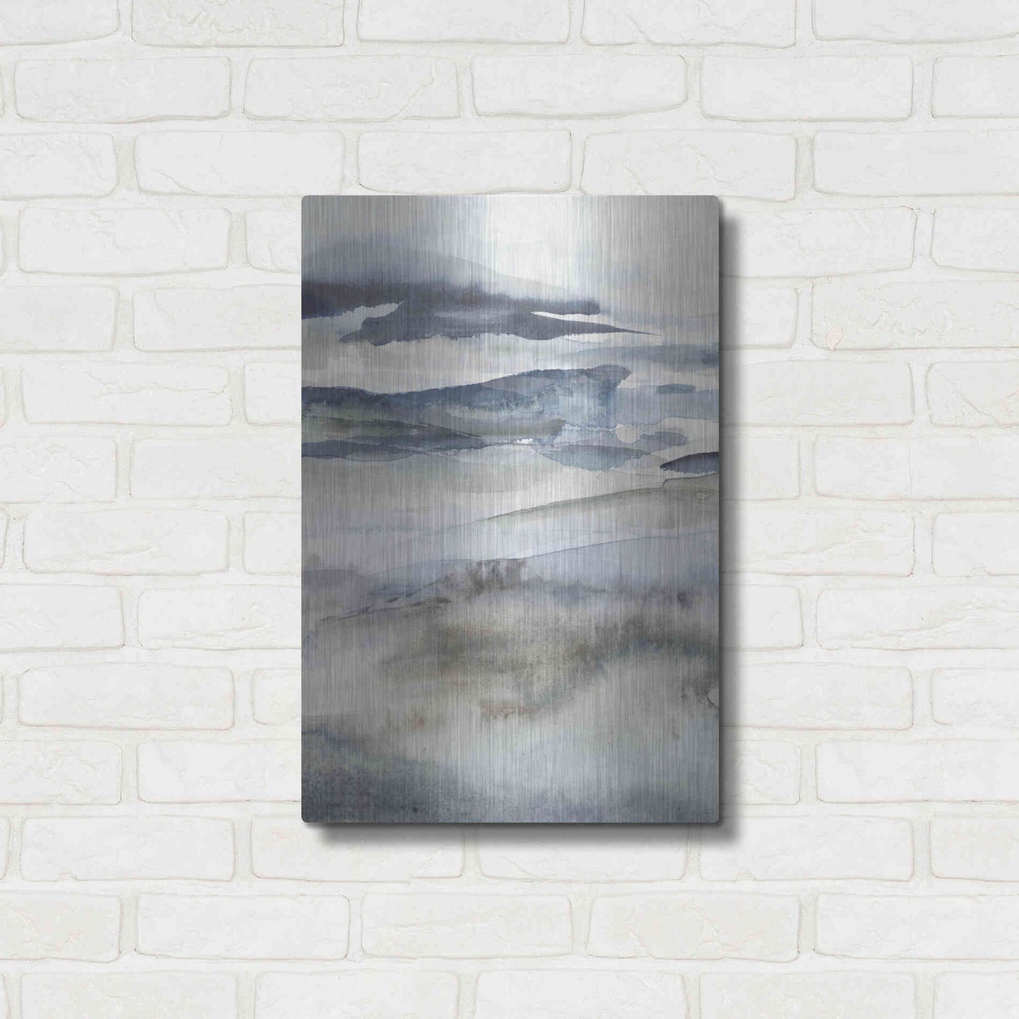 Luxe Metal Art 'Neutral Salt Spray I' by Victoria Borges Metal Wall Art,16x24