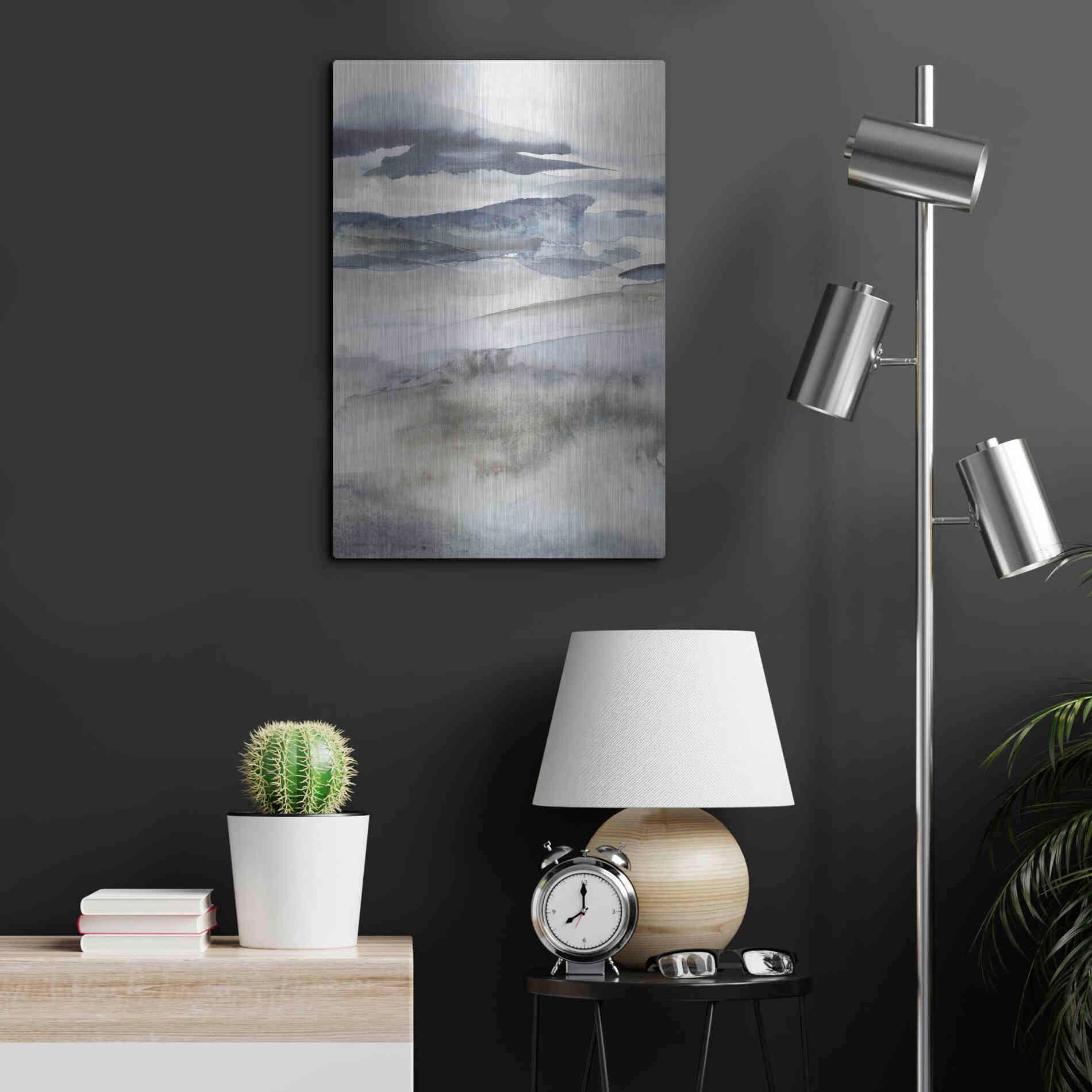 Luxe Metal Art 'Neutral Salt Spray I' by Victoria Borges Metal Wall Art,16x24
