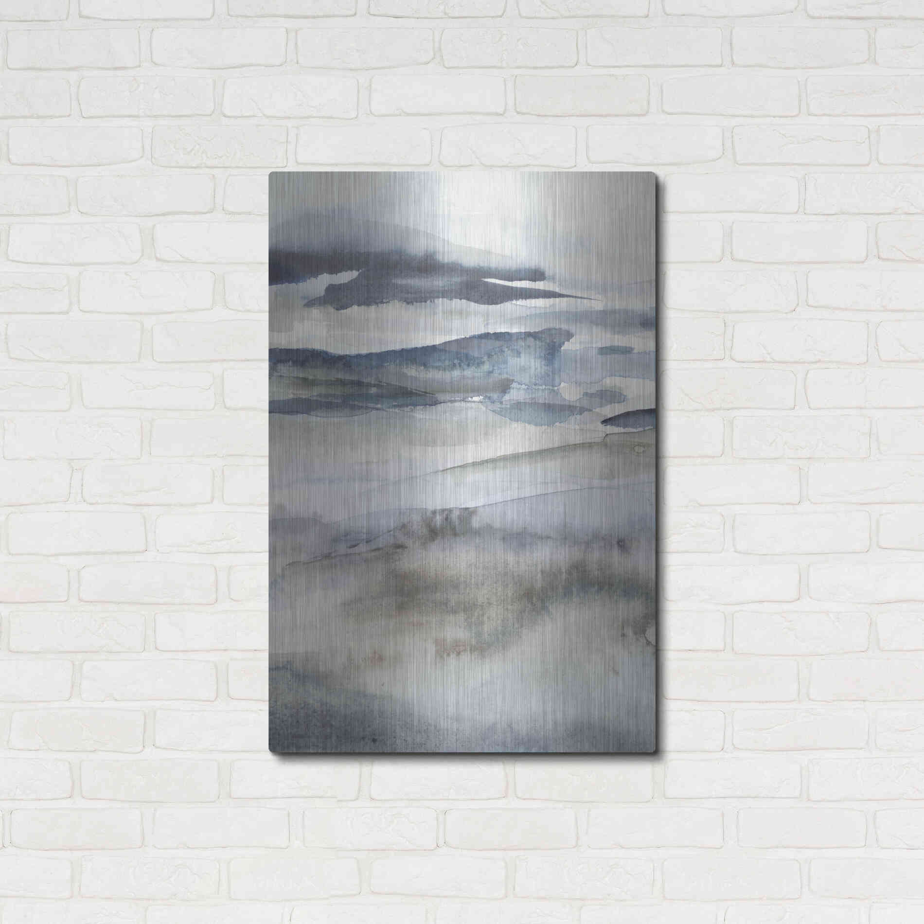 Luxe Metal Art 'Neutral Salt Spray I' by Victoria Borges Metal Wall Art,24x36
