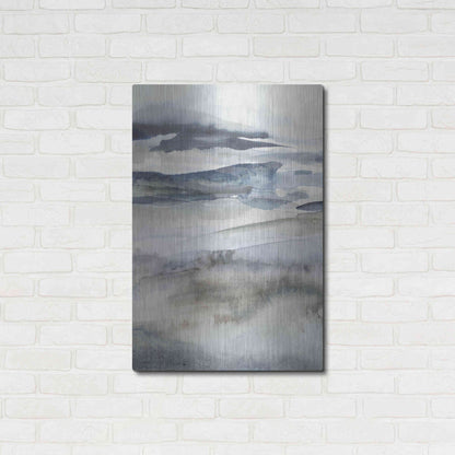 Luxe Metal Art 'Neutral Salt Spray I' by Victoria Borges Metal Wall Art,24x36