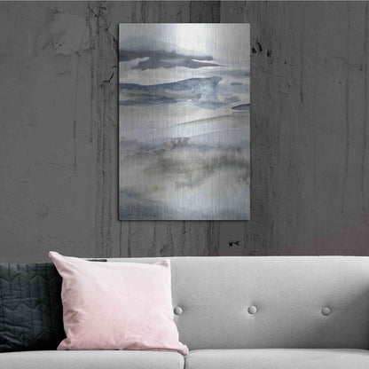 Luxe Metal Art 'Neutral Salt Spray I' by Victoria Borges Metal Wall Art,24x36