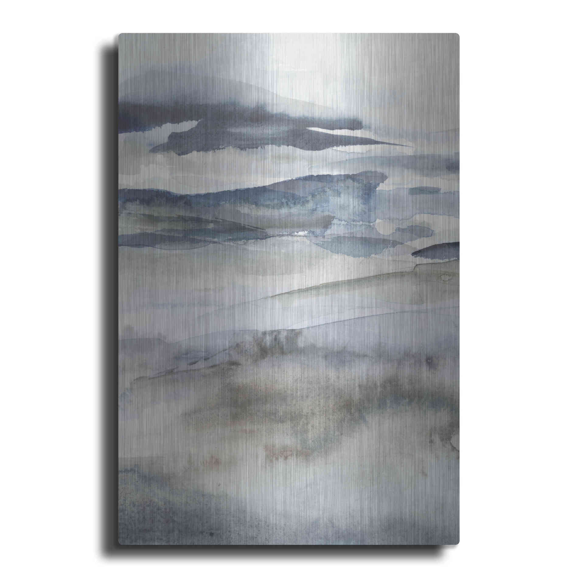 Luxe Metal Art 'Neutral Salt Spray I' by Victoria Borges Metal Wall Art