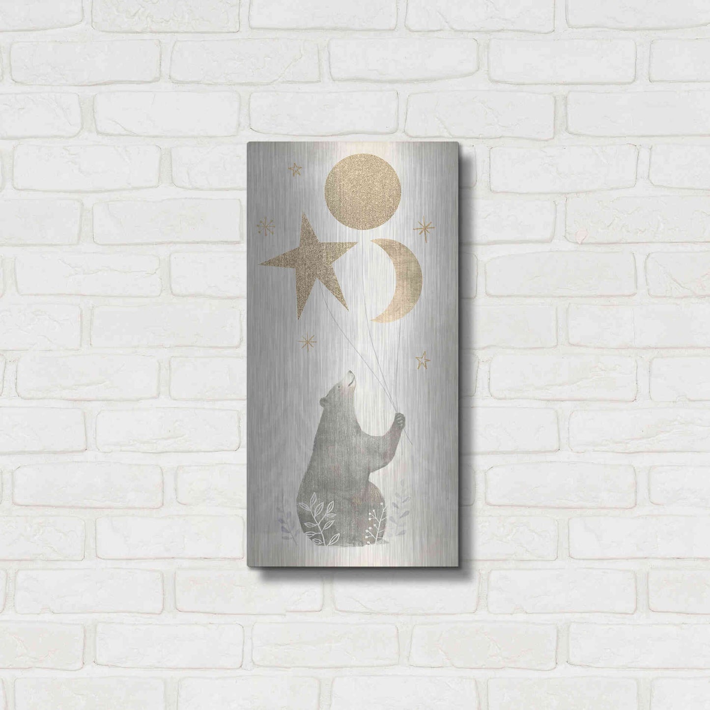 Luxe Metal Art 'Wood Land Celebration Collection B' by Victoria Borges Metal Wall Art,12x24