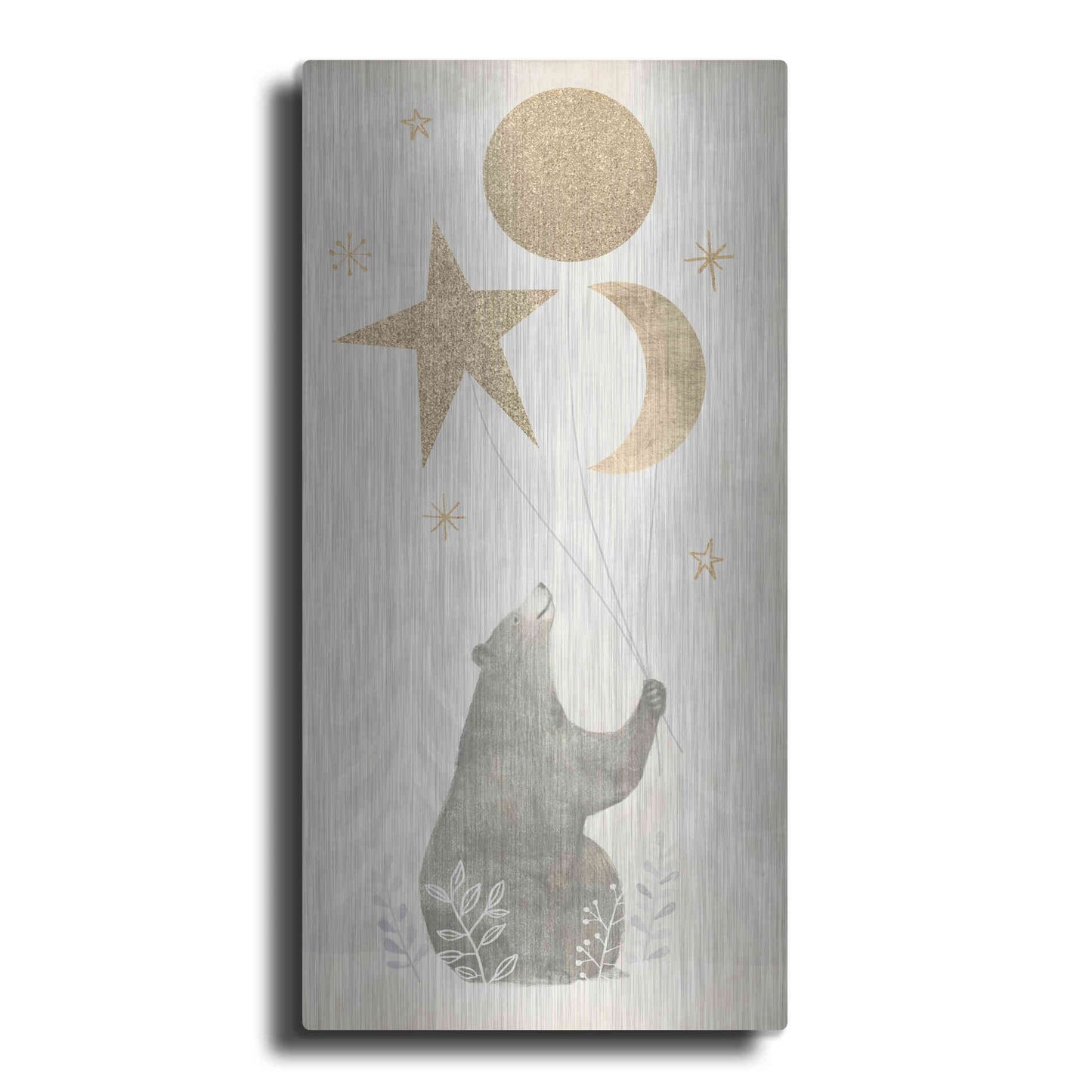 Luxe Metal Art 'Wood Land Celebration Collection B' by Victoria Borges Metal Wall Art
