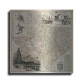 Luxe Metal Art 'Map of Texas' by Vision Studio Metal Wall Art
