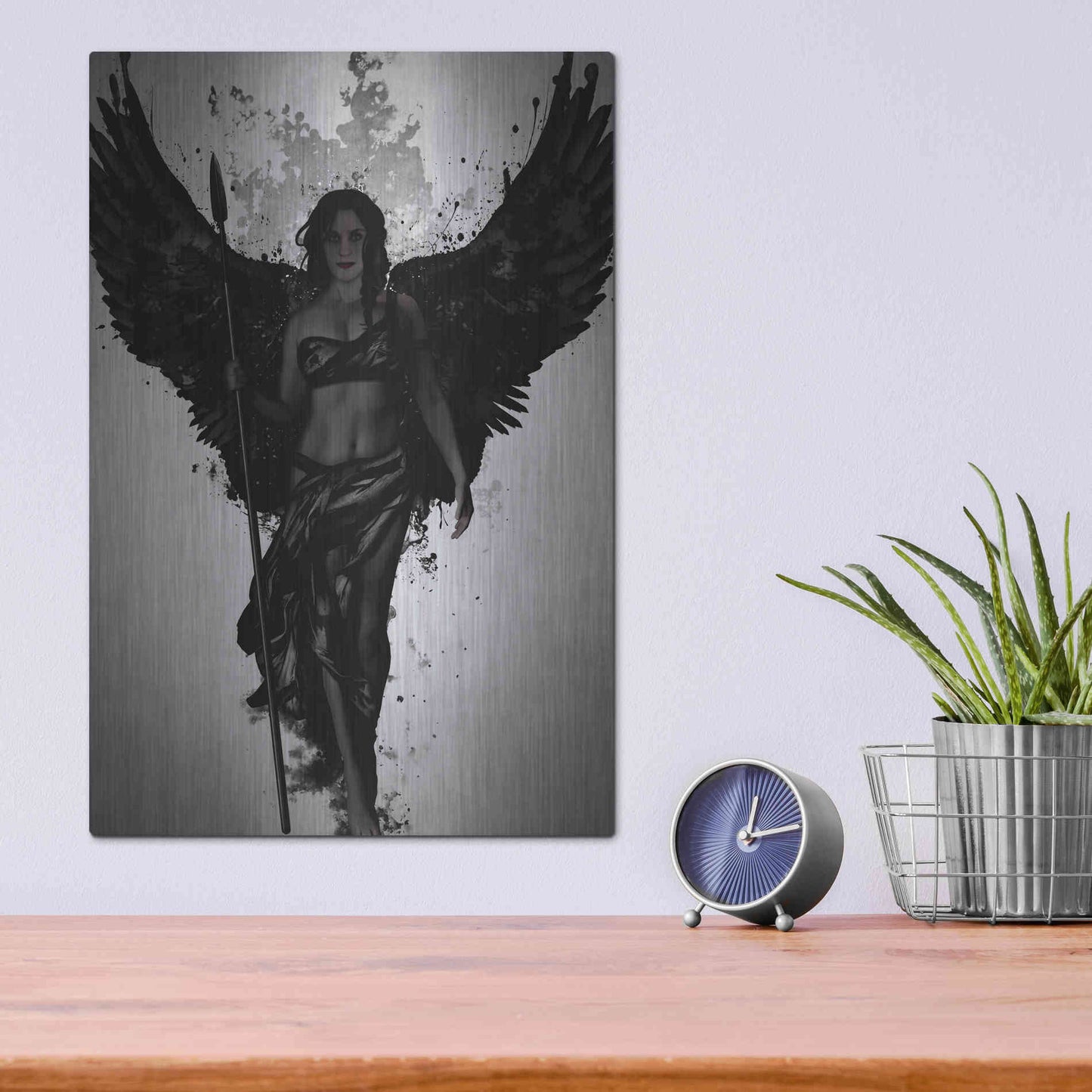 Luxe Metal Art 'Valkyrja' by Nicklas Gustafsson, Metal Wall Art,12x16