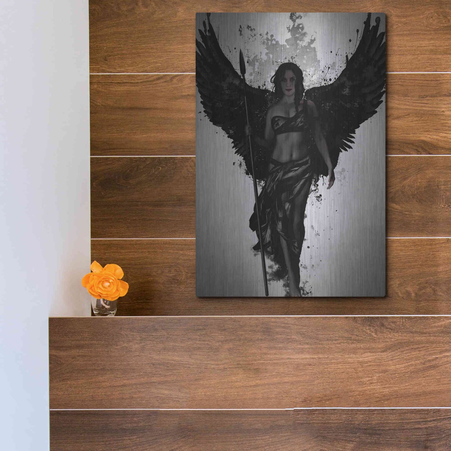 Luxe Metal Art 'Valkyrja' by Nicklas Gustafsson, Metal Wall Art,12x16