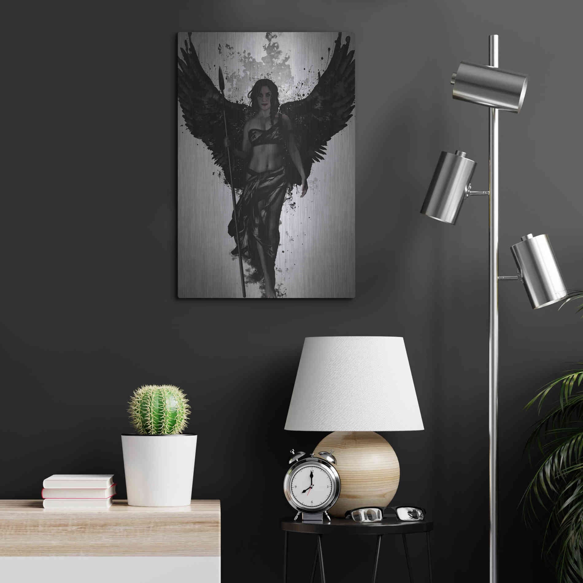 Luxe Metal Art 'Valkyrja' by Nicklas Gustafsson, Metal Wall Art,16x24