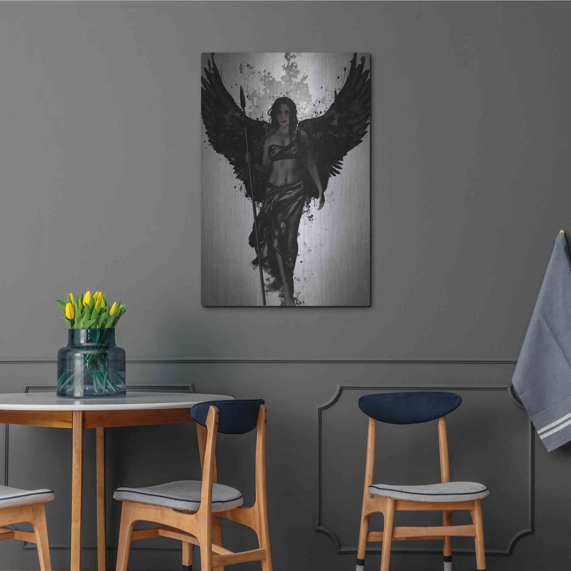 Luxe Metal Art 'Valkyrja' by Nicklas Gustafsson, Metal Wall Art,24x36