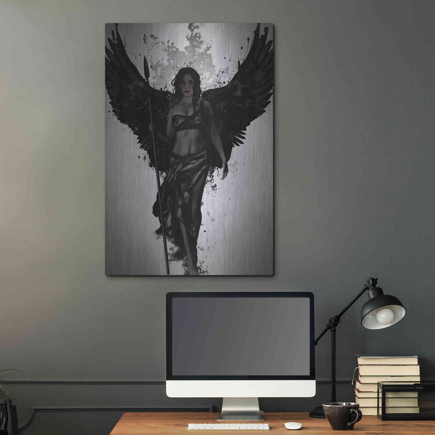 Luxe Metal Art 'Valkyrja' by Nicklas Gustafsson, Metal Wall Art,24x36
