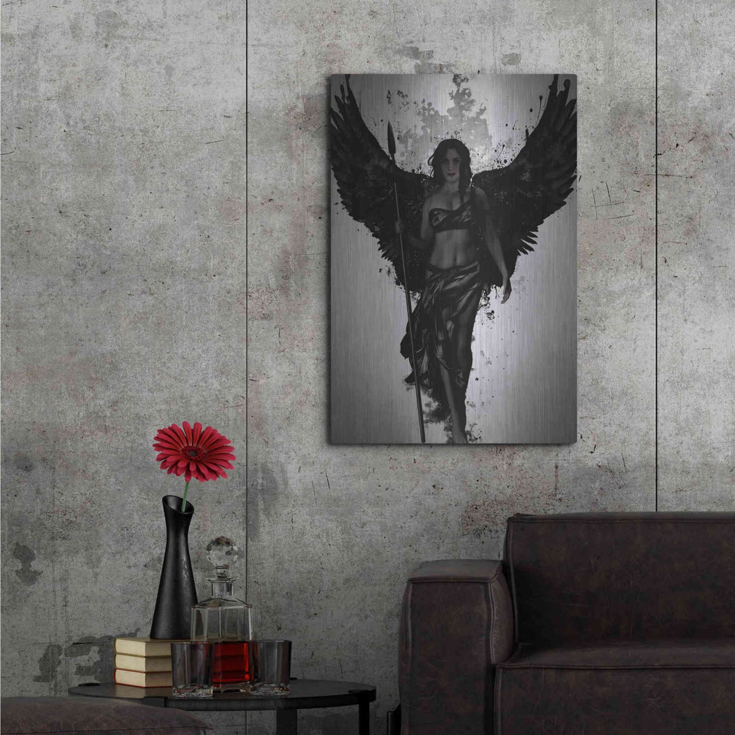 Luxe Metal Art 'Valkyrja' by Nicklas Gustafsson, Metal Wall Art,24x36