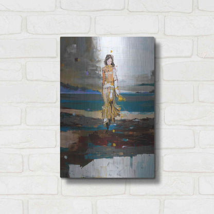 Luxe Metal Art 'The Storm' by Oscar Alvarez Pardo, Metal Wall Art,12x16