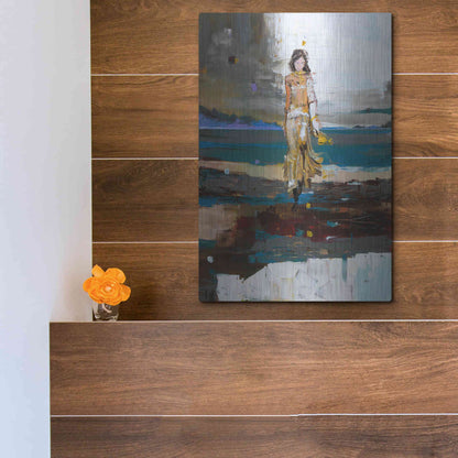 Luxe Metal Art 'The Storm' by Oscar Alvarez Pardo, Metal Wall Art,12x16