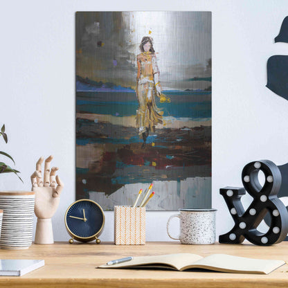 Luxe Metal Art 'The Storm' by Oscar Alvarez Pardo, Metal Wall Art,12x16