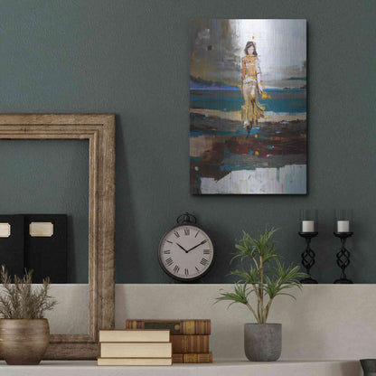 Luxe Metal Art 'The Storm' by Oscar Alvarez Pardo, Metal Wall Art,12x16