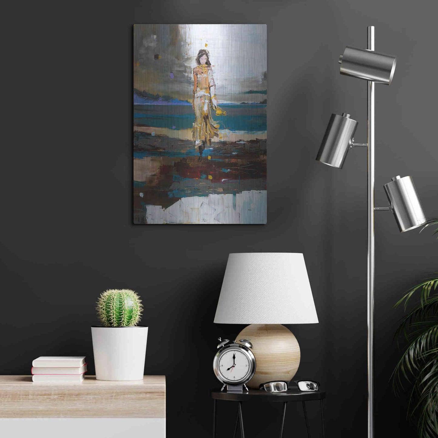 Luxe Metal Art 'The Storm' by Oscar Alvarez Pardo, Metal Wall Art,16x24
