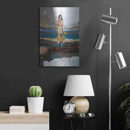 Luxe Metal Art 'The Storm' by Oscar Alvarez Pardo, Metal Wall Art,16x24