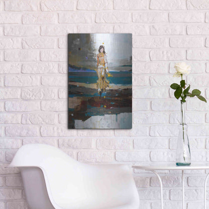 Luxe Metal Art 'The Storm' by Oscar Alvarez Pardo, Metal Wall Art,16x24