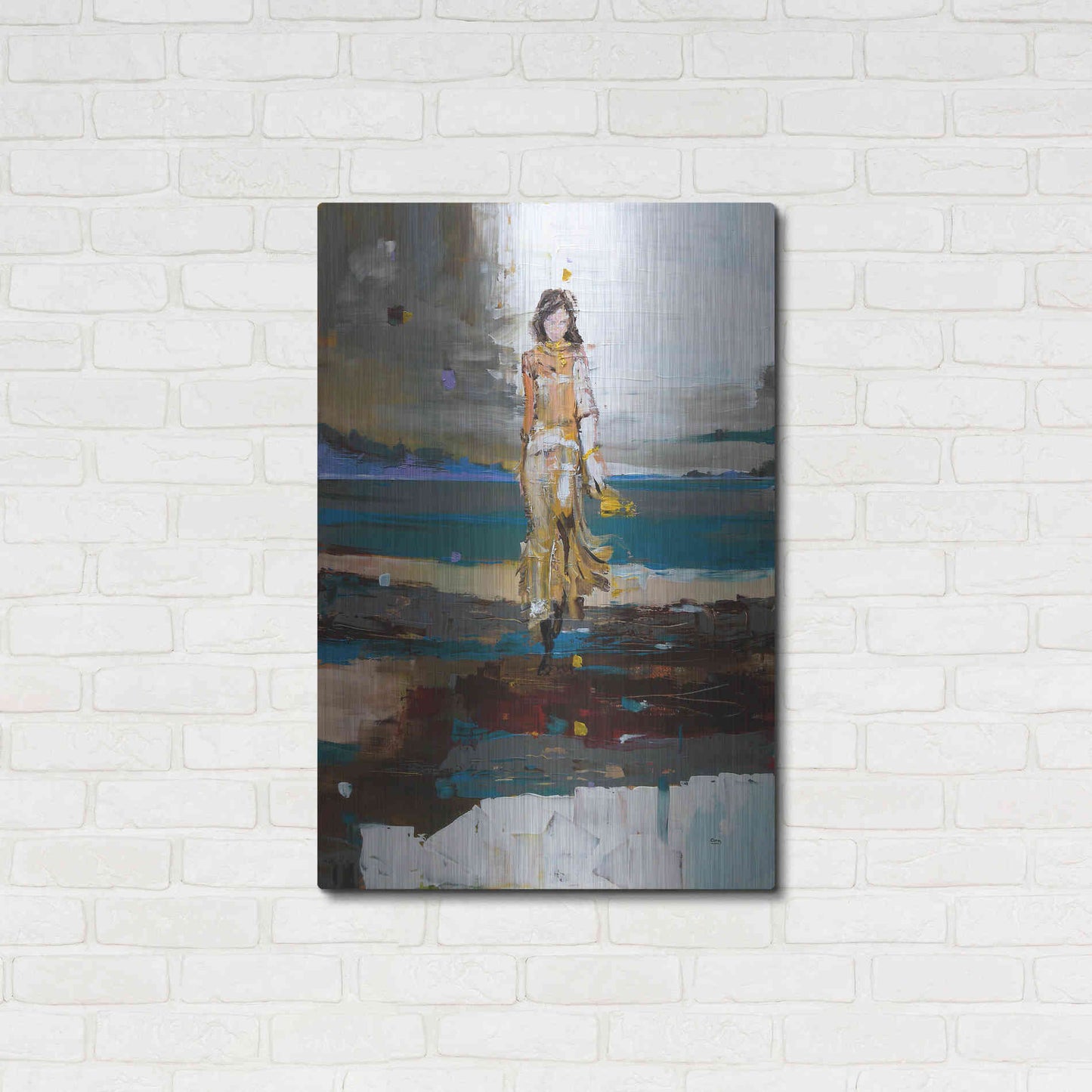 Luxe Metal Art 'The Storm' by Oscar Alvarez Pardo, Metal Wall Art,24x36