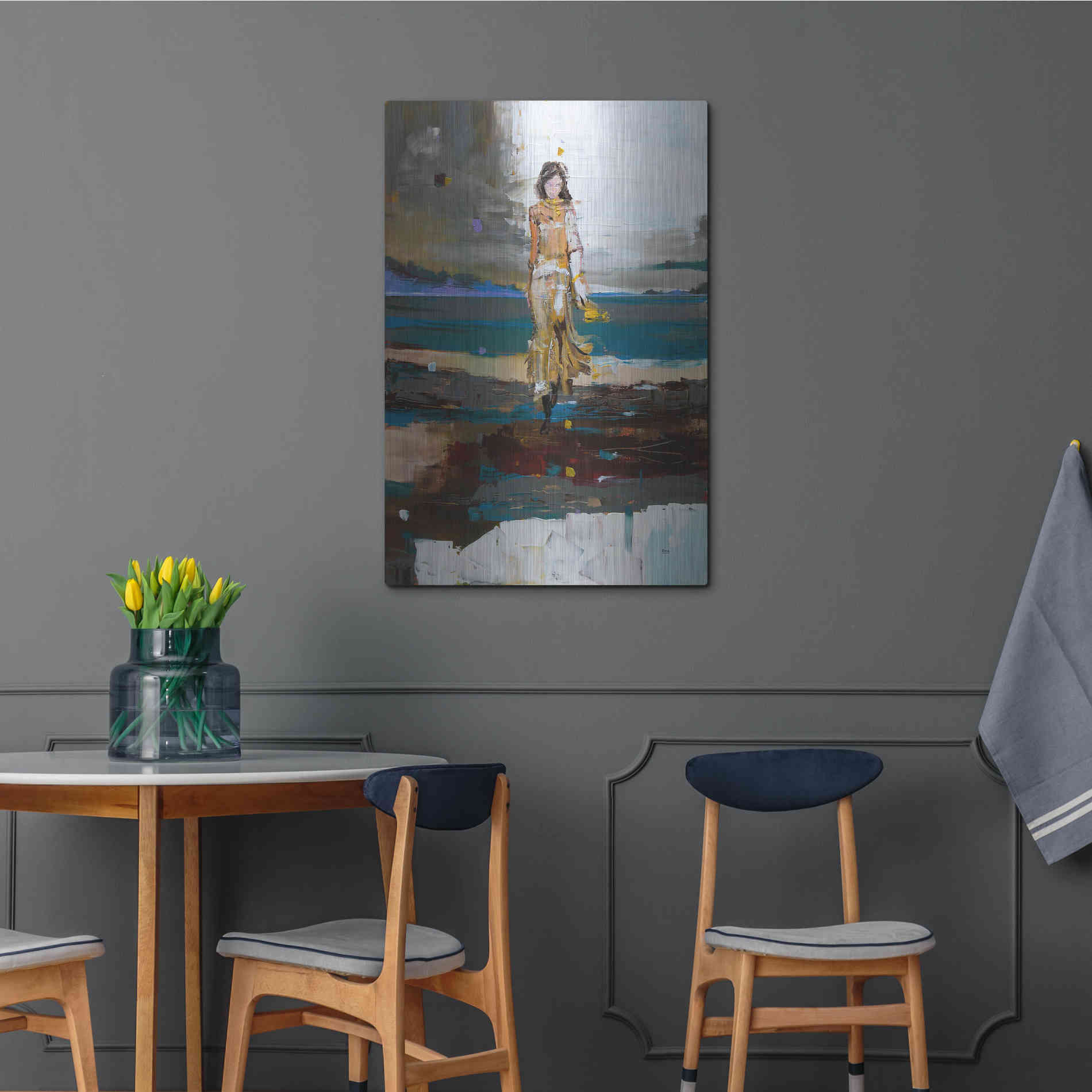 Luxe Metal Art 'The Storm' by Oscar Alvarez Pardo, Metal Wall Art,24x36