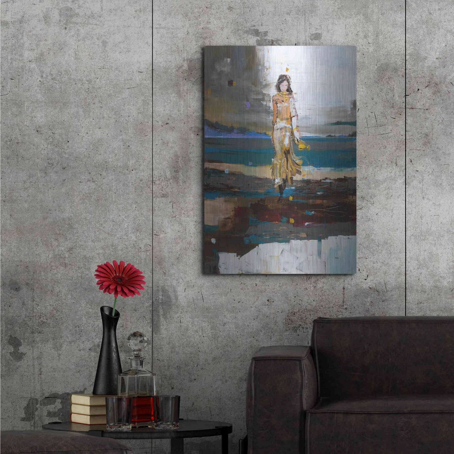 Luxe Metal Art 'The Storm' by Oscar Alvarez Pardo, Metal Wall Art,24x36
