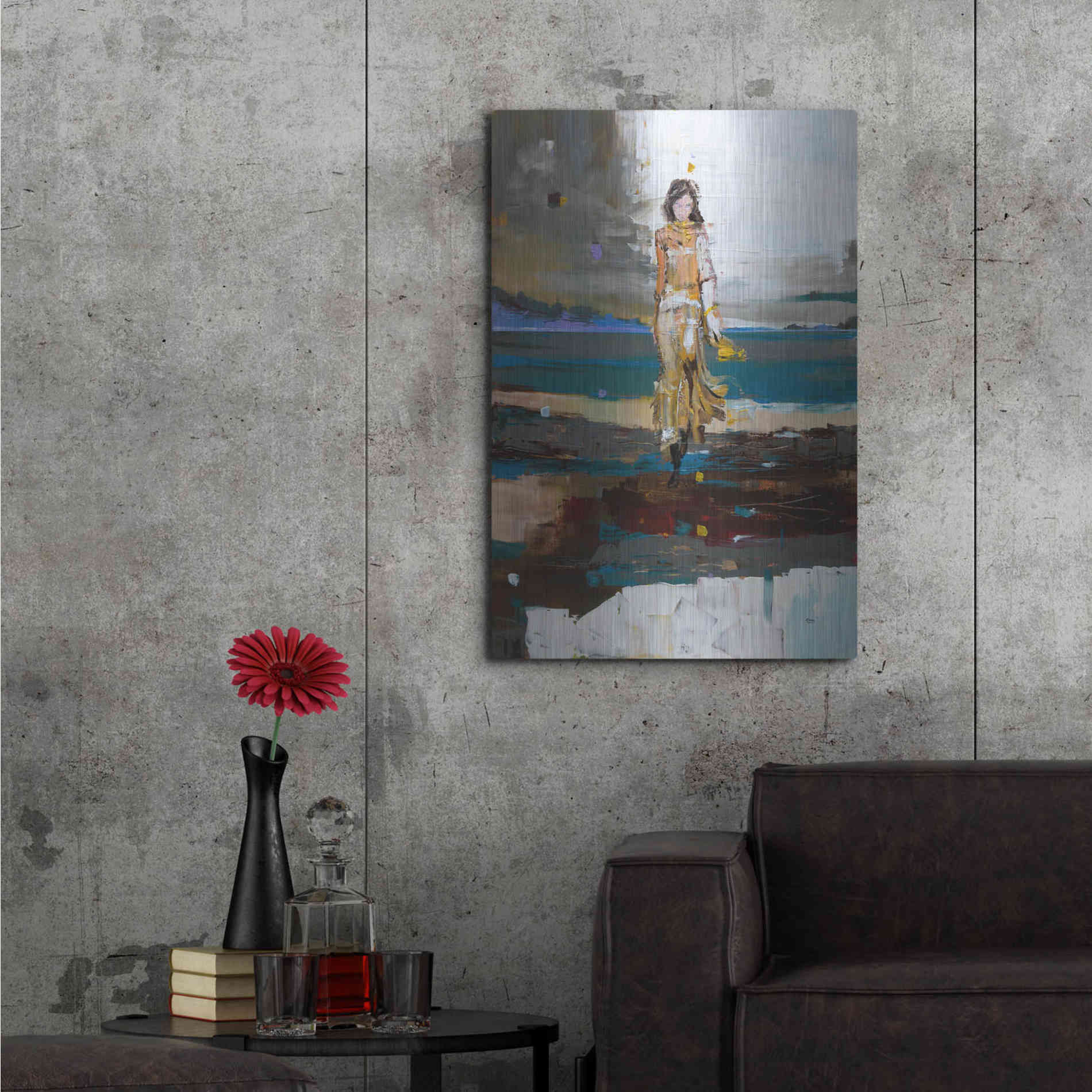 Luxe Metal Art 'The Storm' by Oscar Alvarez Pardo, Metal Wall Art,24x36