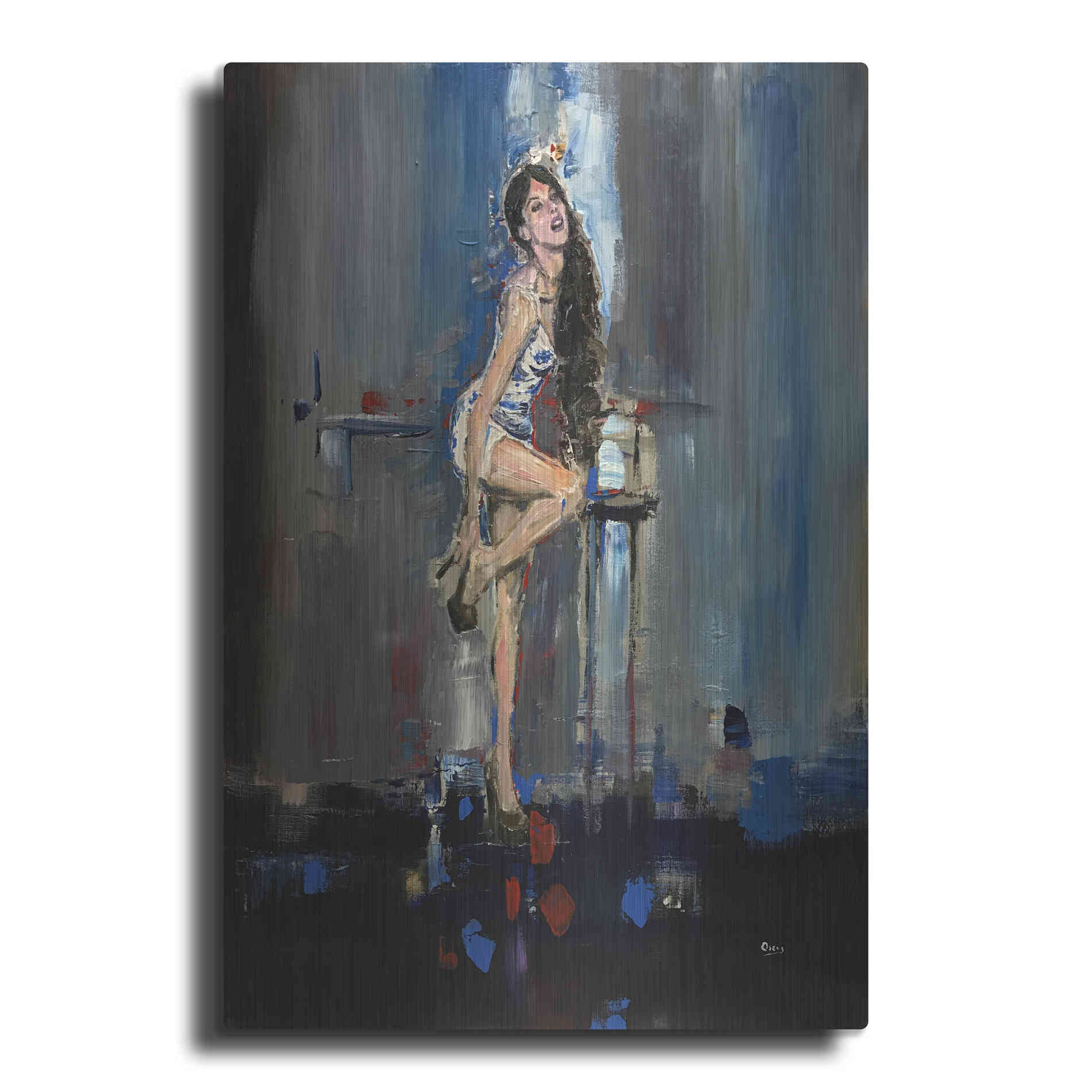 Luxe Metal Art 'Nicki' by Oscar Alvarez Pardo, Metal Wall Art