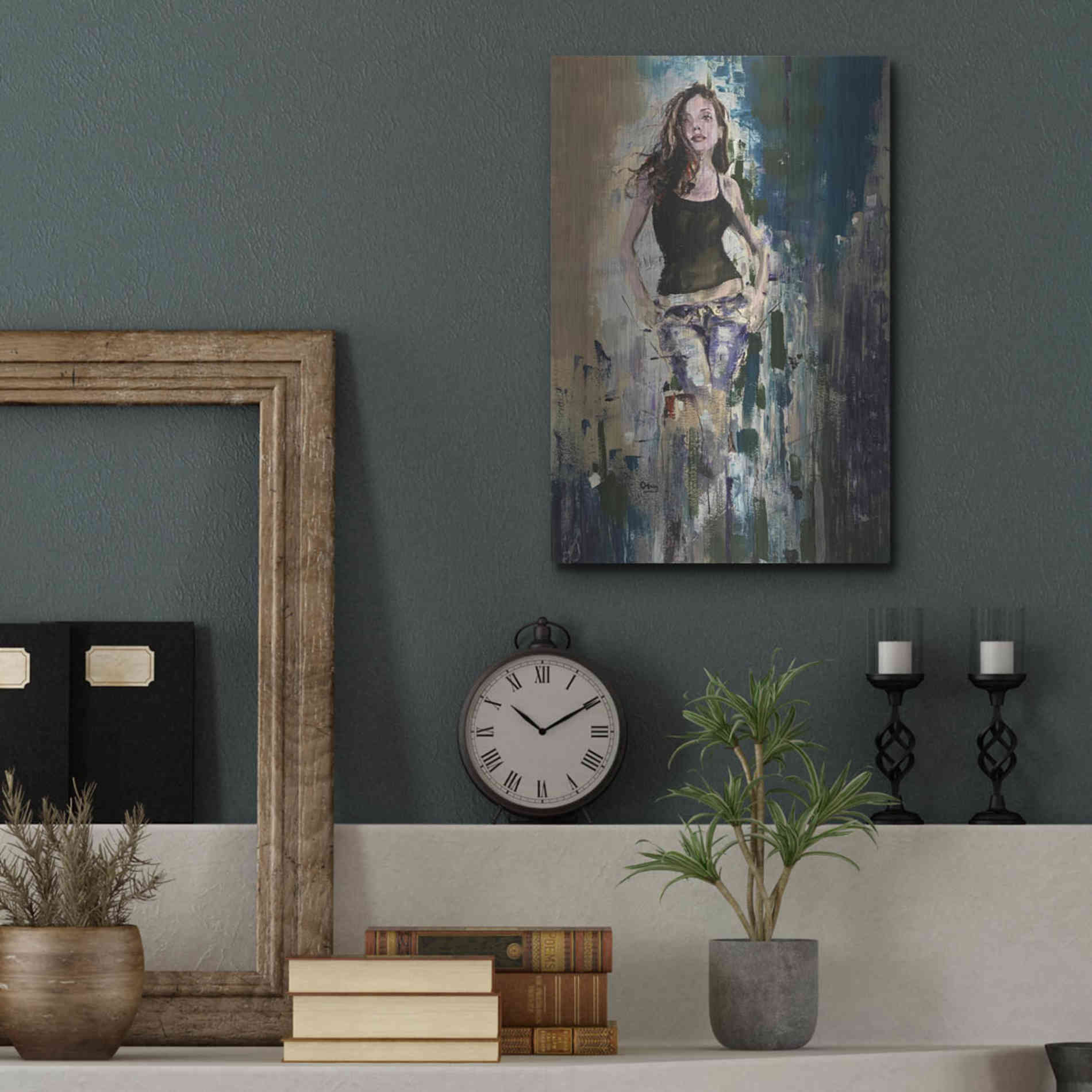 Luxe Metal Art 'Breezing Through' by Oscar Alvarez Pardo, Metal Wall Art,12x16