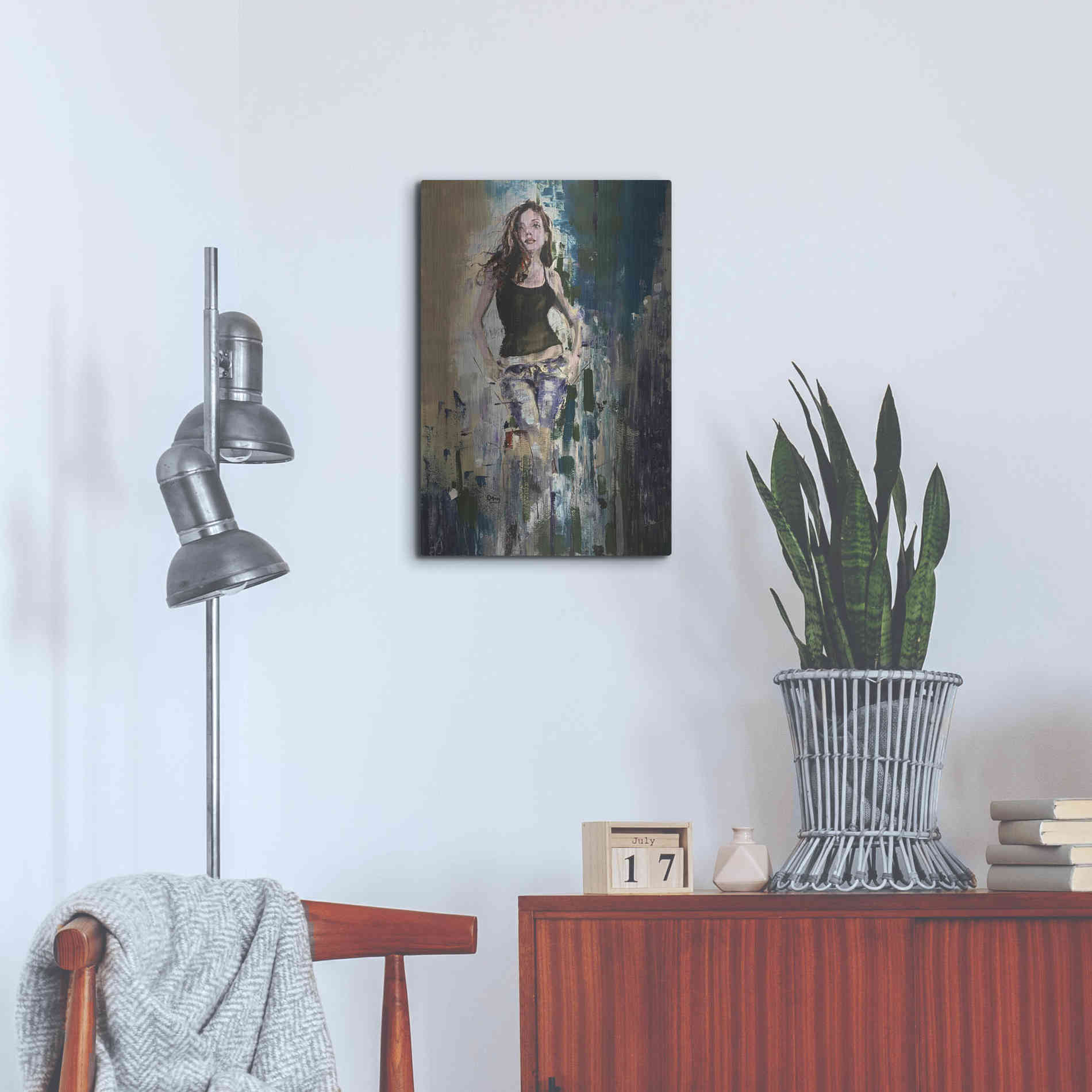 Luxe Metal Art 'Breezing Through' by Oscar Alvarez Pardo, Metal Wall Art,16x24