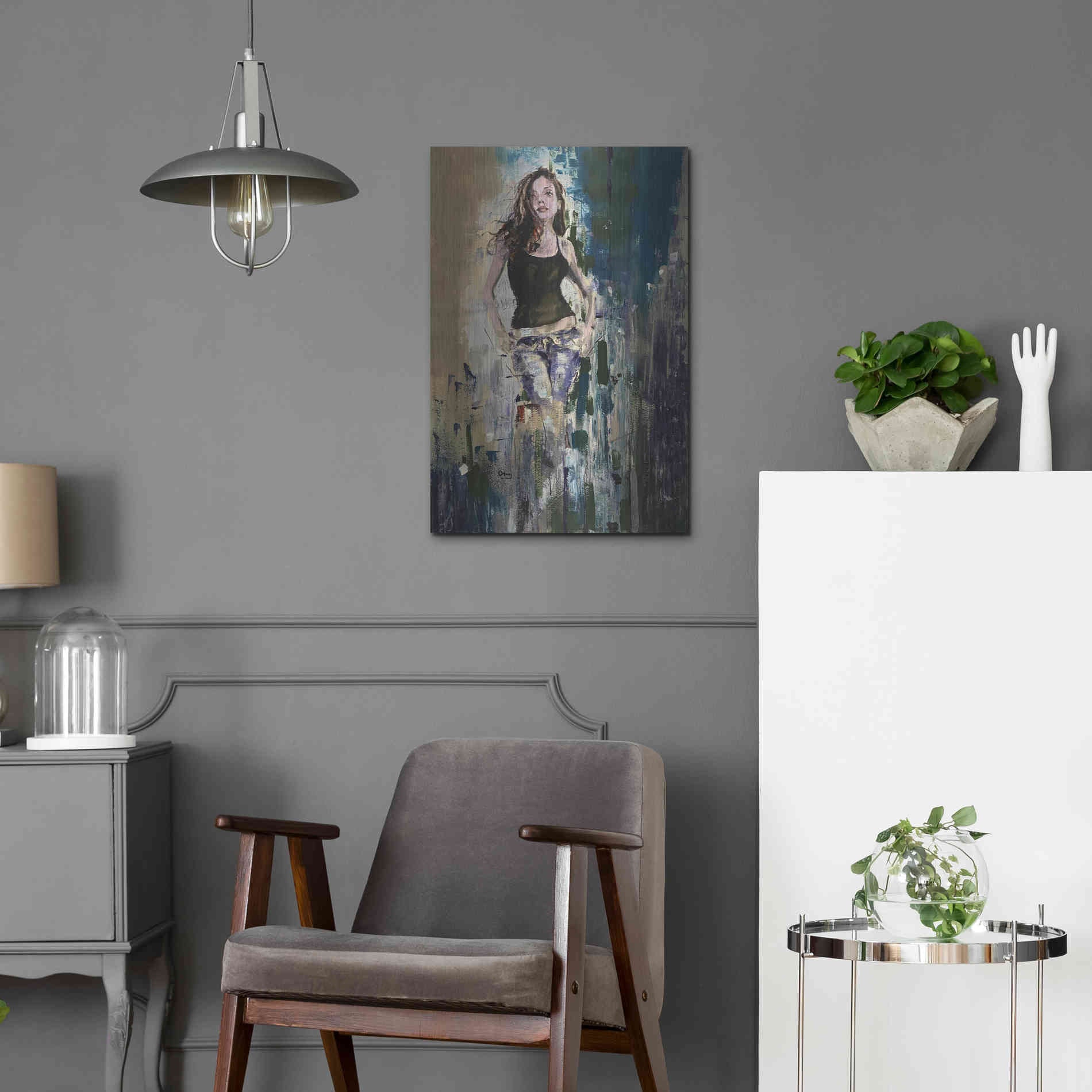 Luxe Metal Art 'Breezing Through' by Oscar Alvarez Pardo, Metal Wall Art,16x24