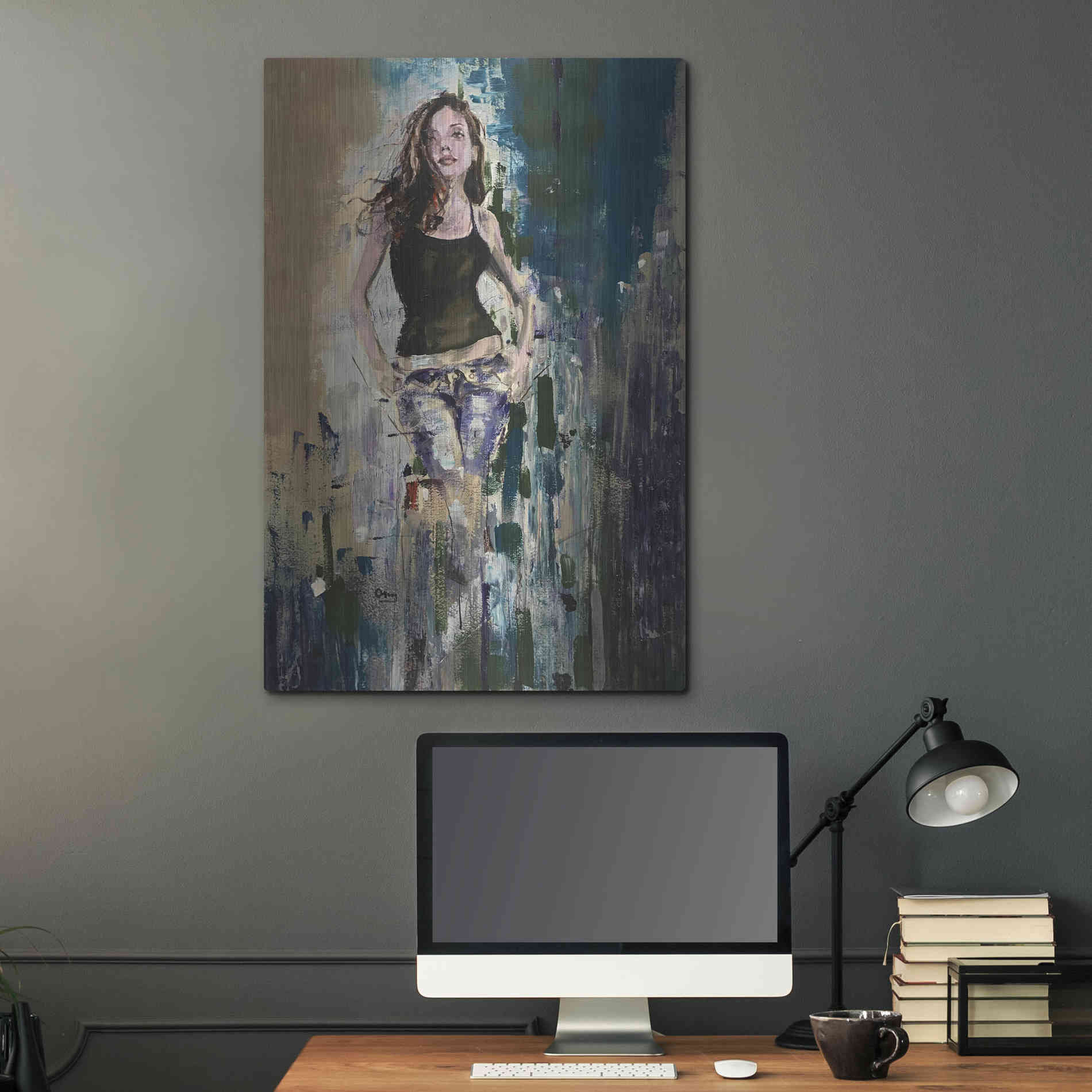 Luxe Metal Art 'Breezing Through' by Oscar Alvarez Pardo, Metal Wall Art,24x36