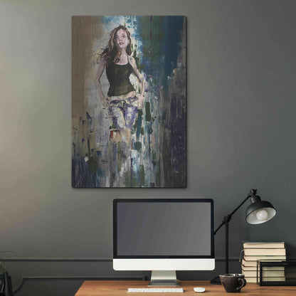 Luxe Metal Art 'Breezing Through' by Oscar Alvarez Pardo, Metal Wall Art,24x36