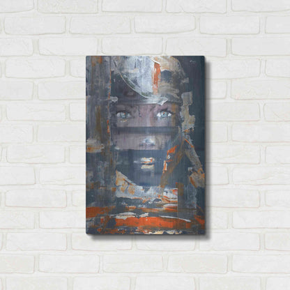 Luxe Metal Art 'Stranger' by Oscar Alvarez Pardo, Metal Wall Art,16x24