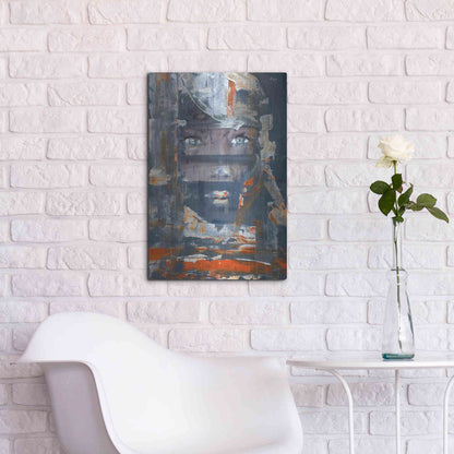 Luxe Metal Art 'Stranger' by Oscar Alvarez Pardo, Metal Wall Art,16x24