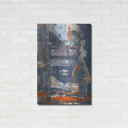 Luxe Metal Art 'Stranger' by Oscar Alvarez Pardo, Metal Wall Art,24x36