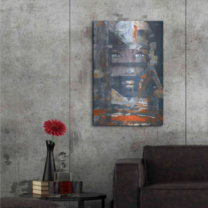 Luxe Metal Art 'Stranger' by Oscar Alvarez Pardo, Metal Wall Art,24x36