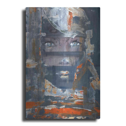 Luxe Metal Art 'Stranger' by Oscar Alvarez Pardo, Metal Wall Art