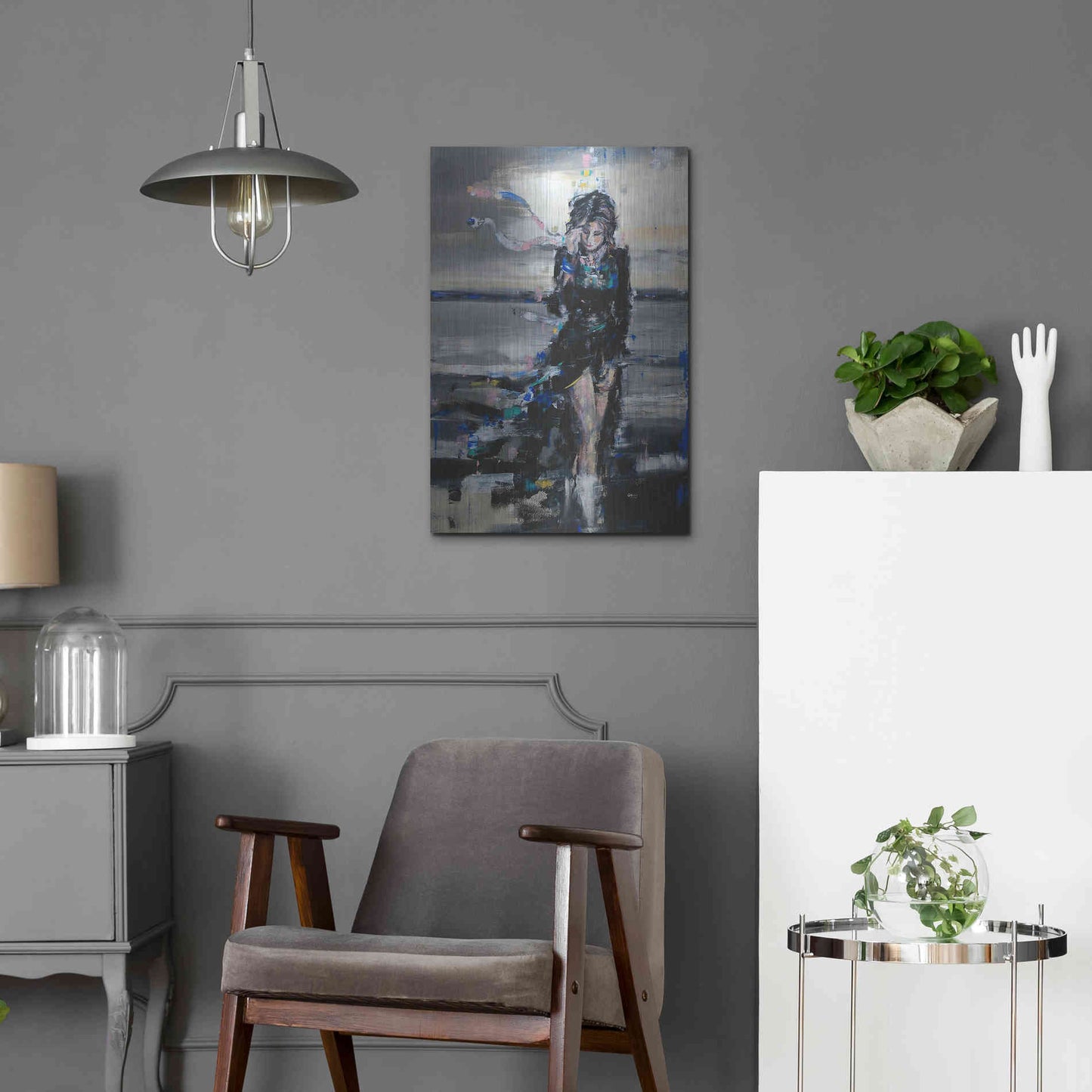 Luxe Metal Art 'Lost In The Winds' by Oscar Alvarez Pardo, Metal Wall Art,16x24