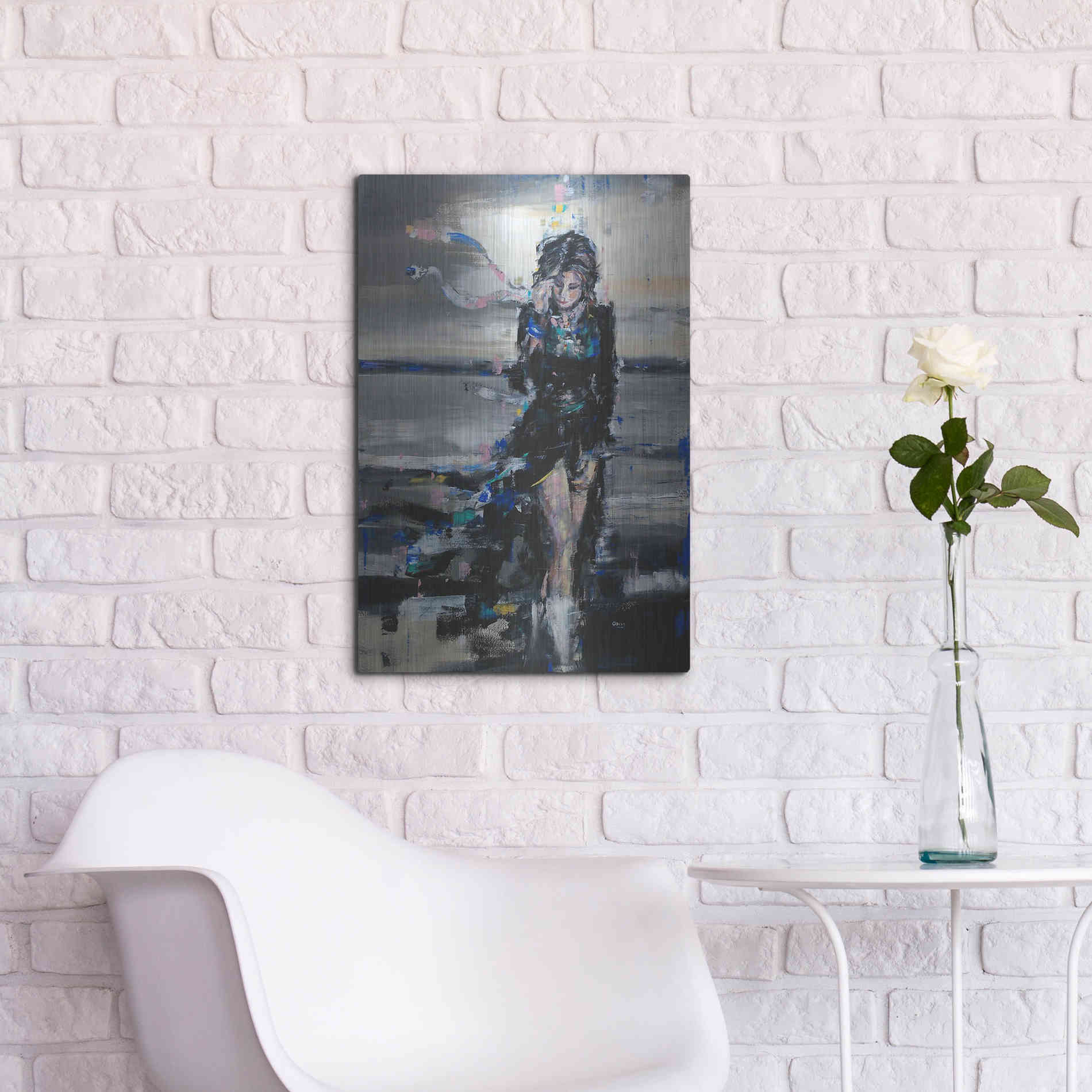 Luxe Metal Art 'Lost In The Winds' by Oscar Alvarez Pardo, Metal Wall Art,16x24