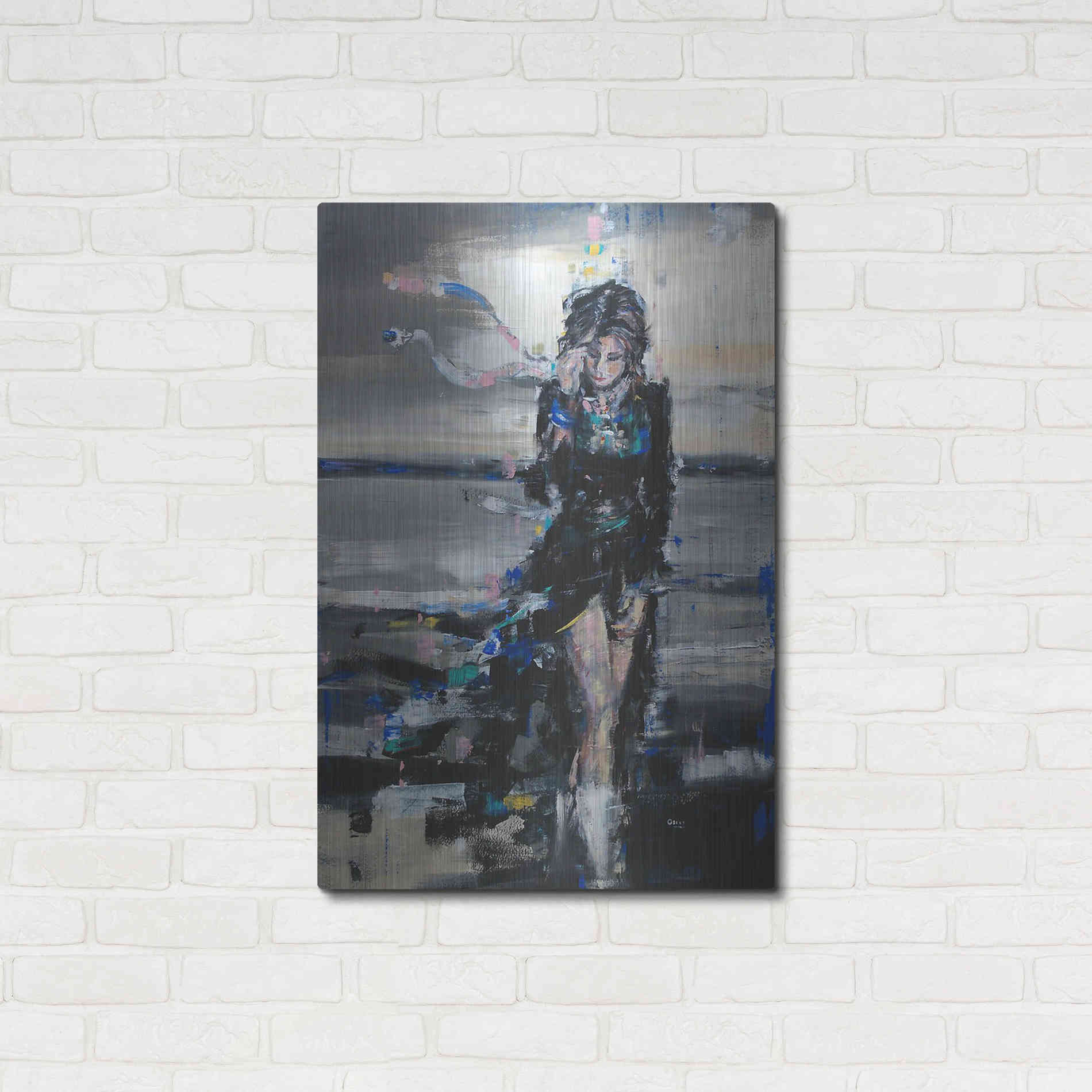 Luxe Metal Art 'Lost In The Winds' by Oscar Alvarez Pardo, Metal Wall Art,24x36