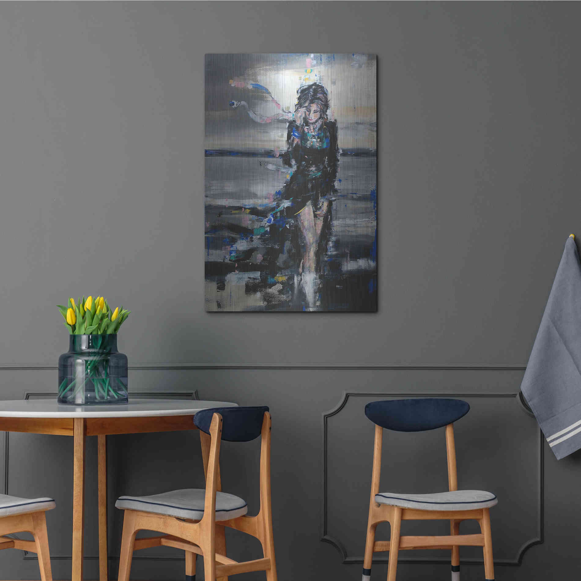 Luxe Metal Art 'Lost In The Winds' by Oscar Alvarez Pardo, Metal Wall Art,24x36
