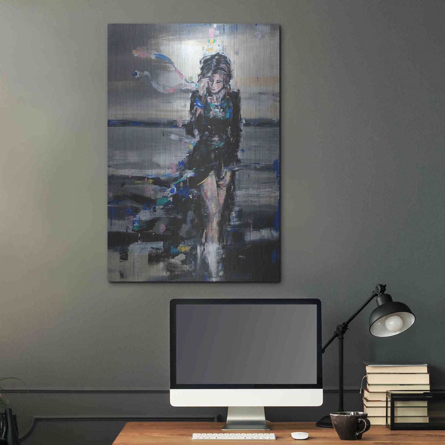 Luxe Metal Art 'Lost In The Winds' by Oscar Alvarez Pardo, Metal Wall Art,24x36