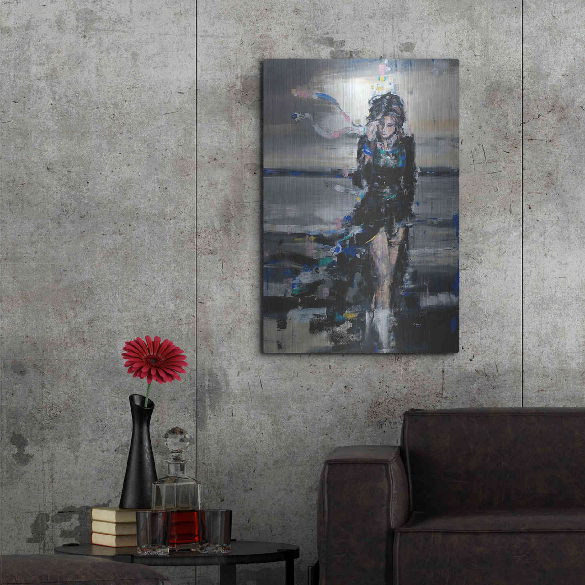 Luxe Metal Art 'Lost In The Winds' by Oscar Alvarez Pardo, Metal Wall Art,24x36