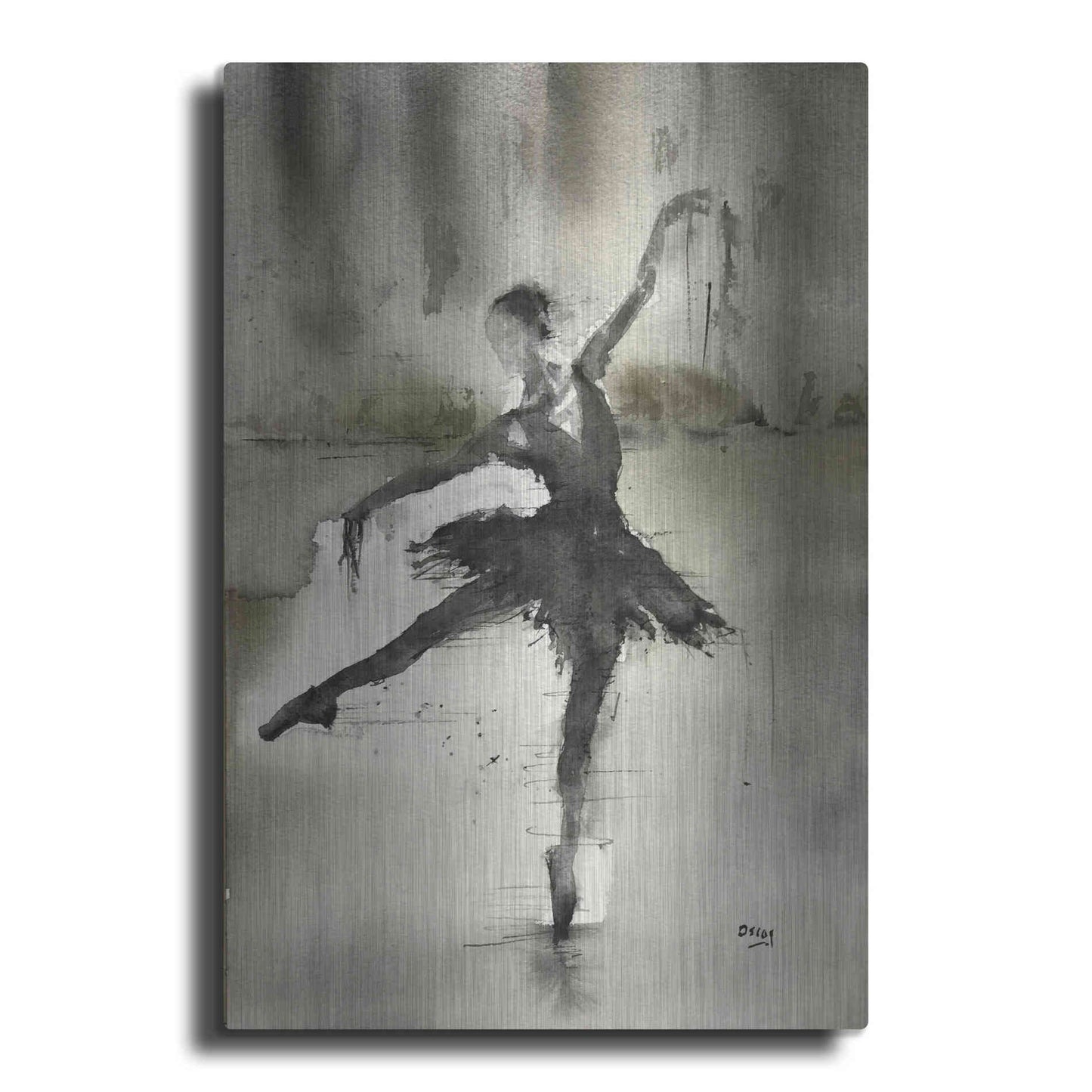 Luxe Metal Art 'Without A Danseur' by Oscar Alvarez Pardo, Metal Wall Art