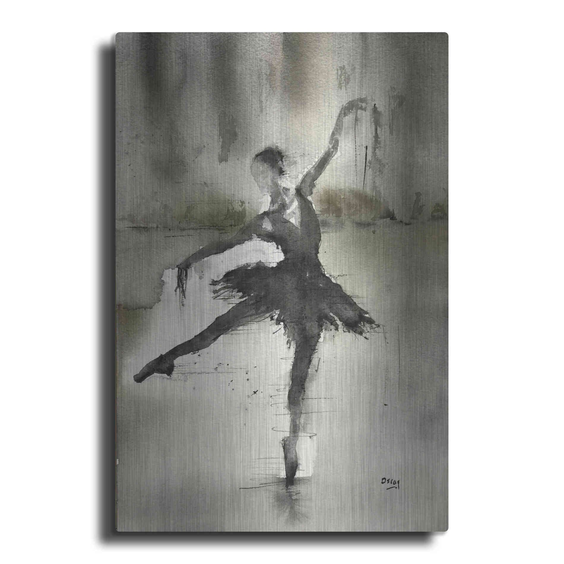 Luxe Metal Art 'Without A Danseur' by Oscar Alvarez Pardo, Metal Wall Art
