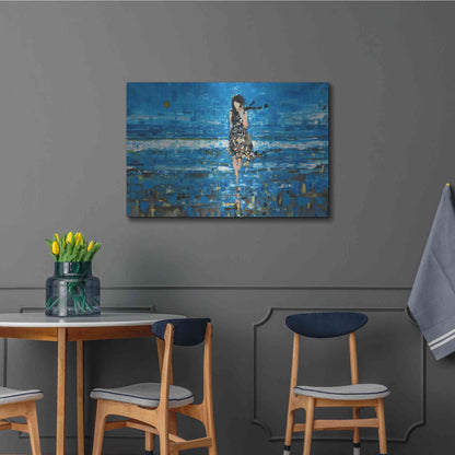 Luxe Metal Art 'The Sea' by Oscar Alvarez Pardo, Metal Wall Art,36x24