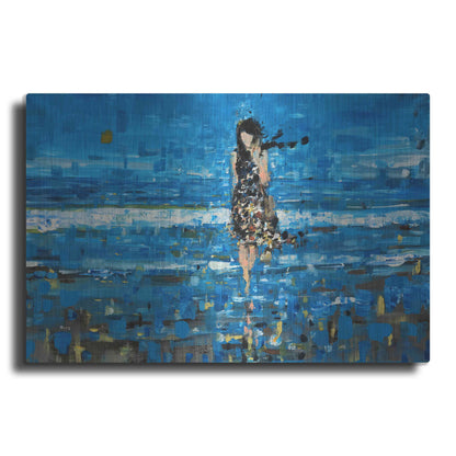 Luxe Metal Art 'The Sea' by Oscar Alvarez Pardo, Metal Wall Art