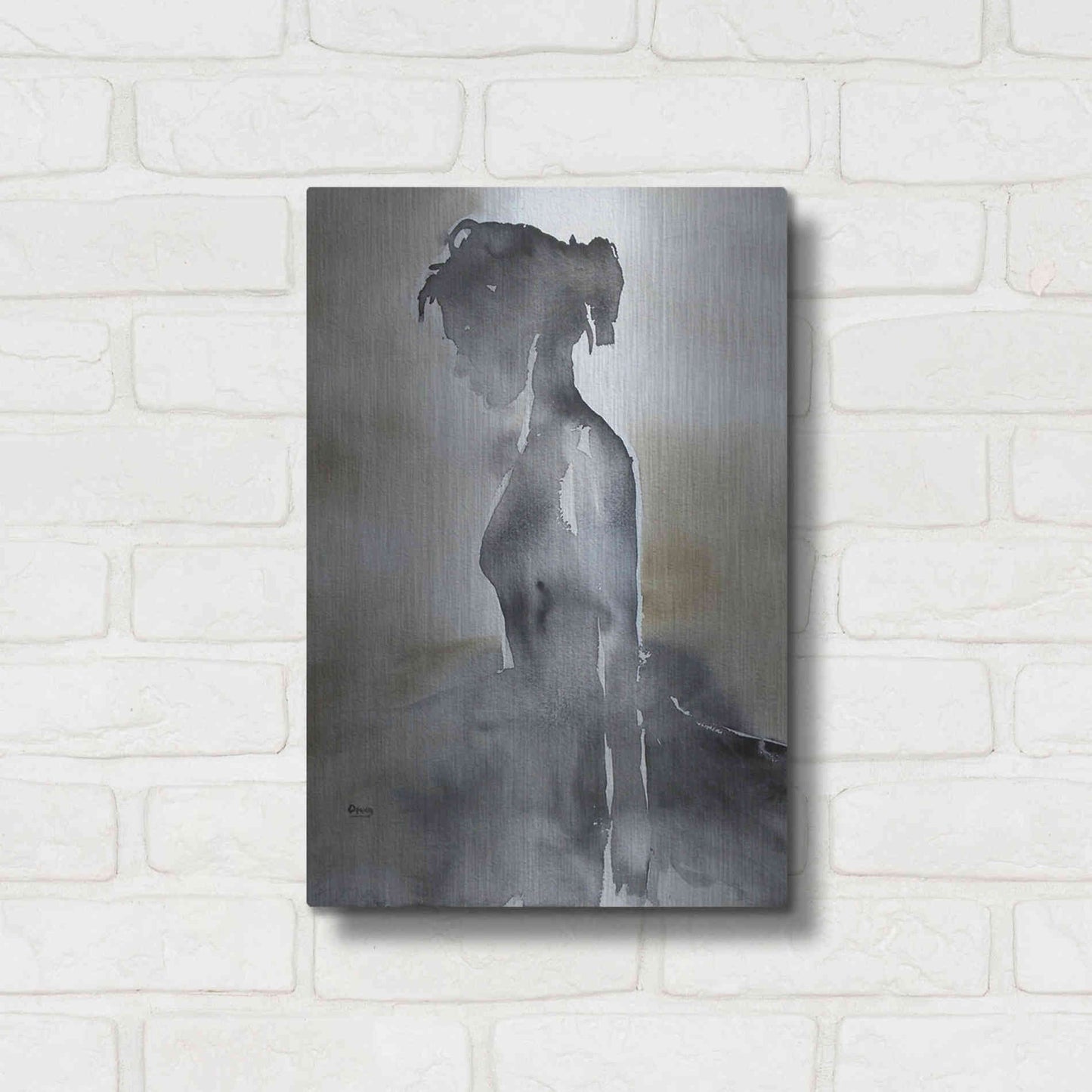 Luxe Metal Art 'La Fin' by Oscar Alvarez Pardo, Metal Wall Art,12x16