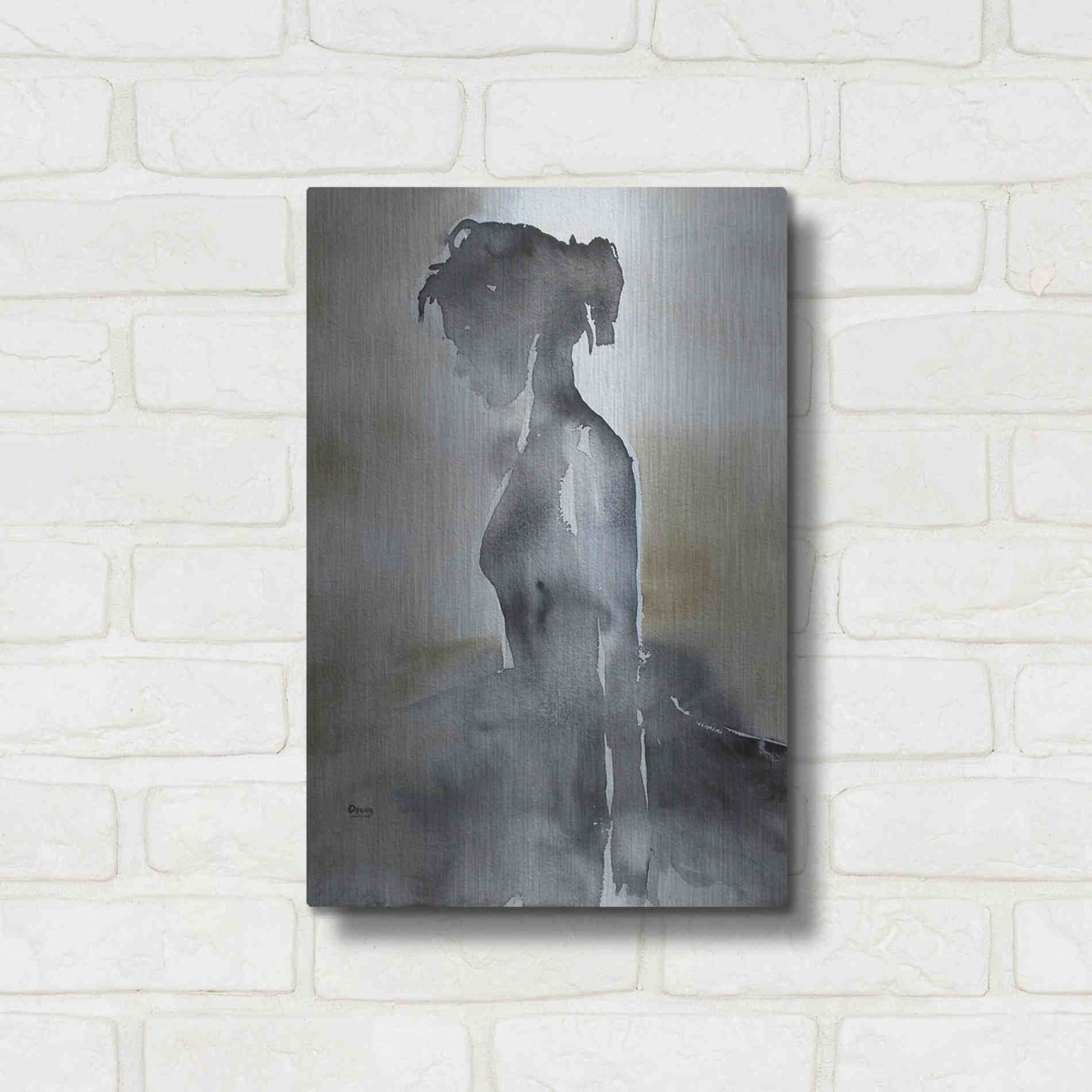 Luxe Metal Art 'La Fin' by Oscar Alvarez Pardo, Metal Wall Art,12x16