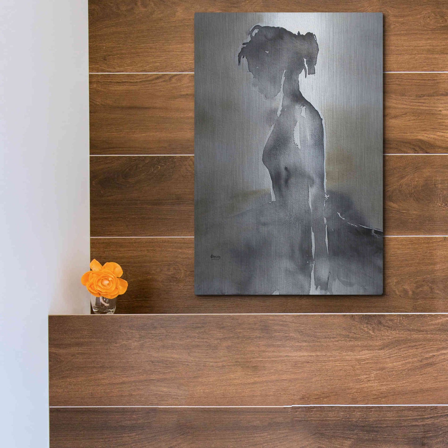 Luxe Metal Art 'La Fin' by Oscar Alvarez Pardo, Metal Wall Art,12x16